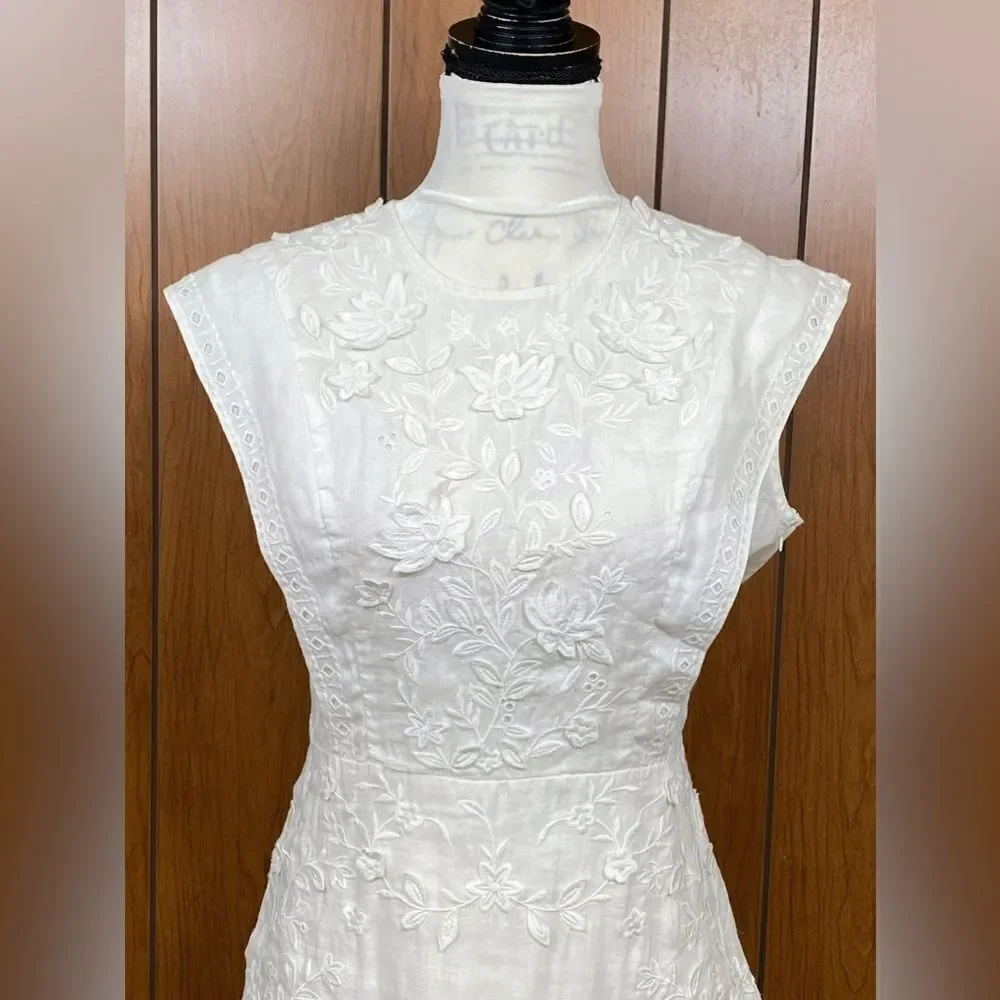 Veronica Beard Kerison Embroidered Minidress szie 8